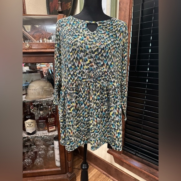 EUC COCOMO SHIMMER LONG SLEEVE MINI DRESS SZ  plus’s 1X - Picture 1 of 7
